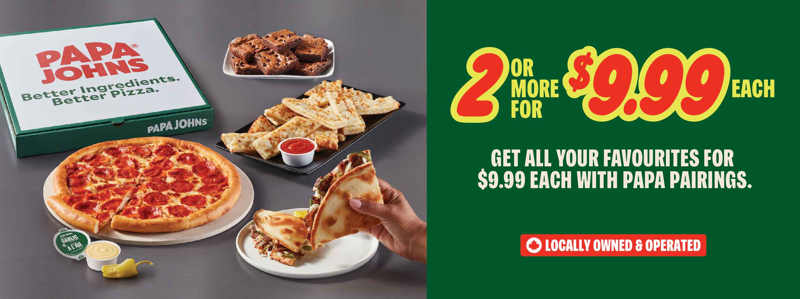 Feed the crowd with Papa Pairings, get two or more classics for $9.99 each
